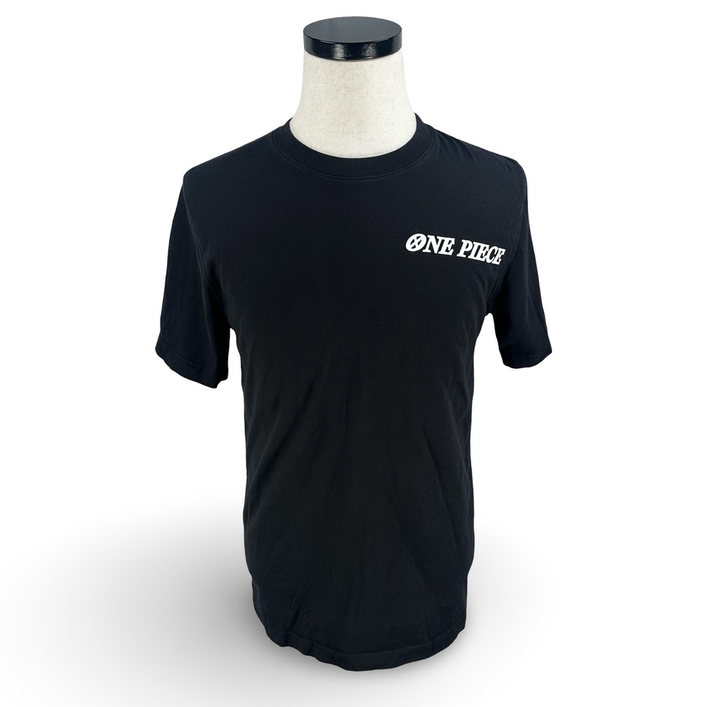 One Piece Zoro Sanji Graphic Toei Animation T-Shirt Men Medium Black Anime Manga